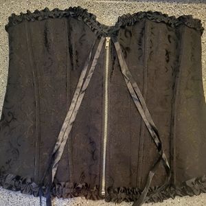 Adore Me Zippered Brocade Corset